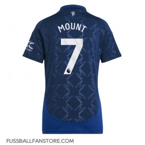 Manchester United Mason Mount #7 Replik Auswärtstrikot Damen 2024-25 Kurzarm